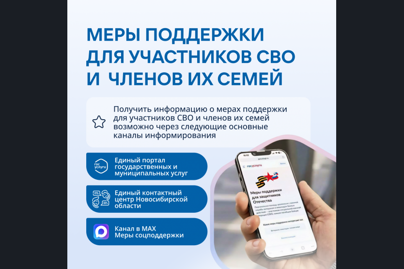 Меры поддержки участников СВО и их семей