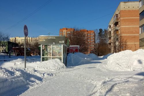 В наукограде Кольцово полным ходом ведется уборка снега