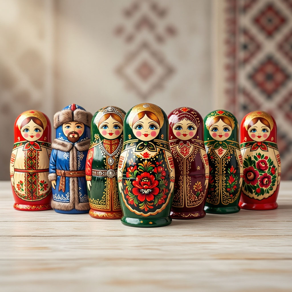 Матрешка одна — узоры разные